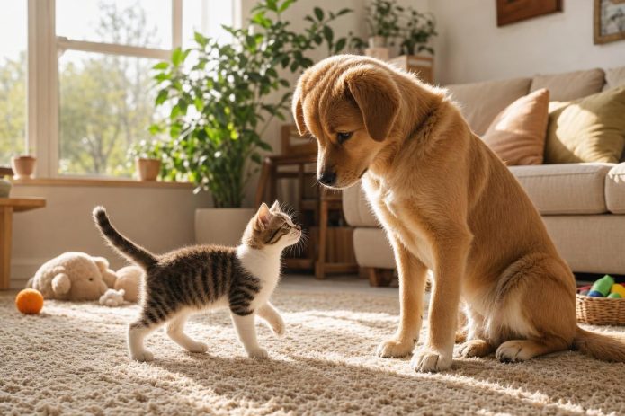 Comment faire accepter un chaton à un chien ? - Secrets de Chats découvrez les meilleures astuces pour faire accepter un chaton à votre chien et garantir une cohabitation harmonieuse entre vos animaux de compagnie.